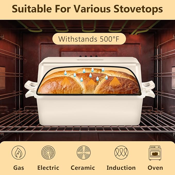 Wildone 2 in 1 Enameled Cast Iron Bread Pan