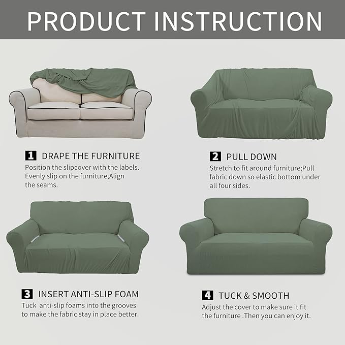 Easy-Going Stretch Chair Sofa Slipcover 1-Piece Couch Sofa Cover Furniture - Image 7
