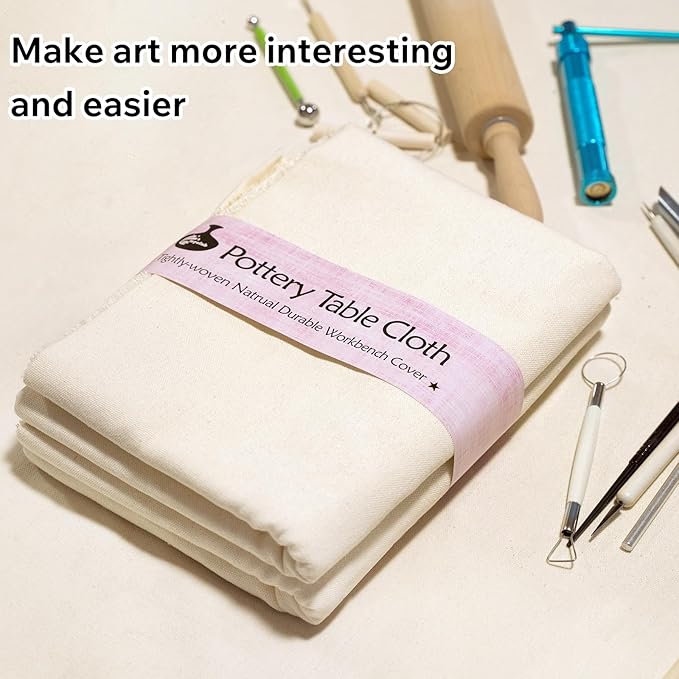 Pottery Tools and Supplies Pottery Tablecloth–Heavy Duty Linen Cotton Blend - Image 8