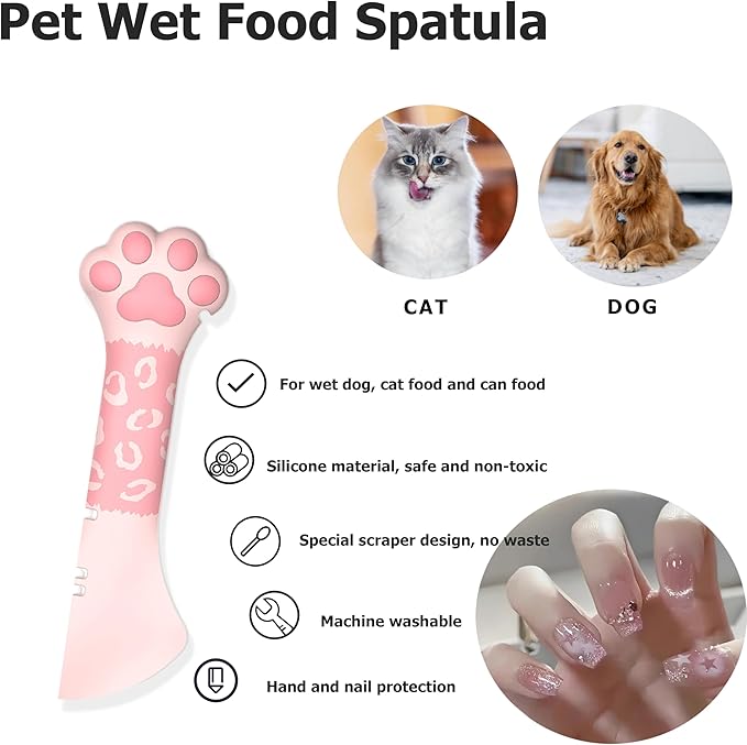 Multifunctional Pet Food Scoop and Spatula Set Pet Dry Food Scooper + Cat Wet - Image 3