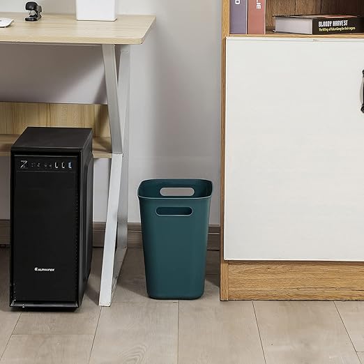 UUJOLY Plastic Small Trash Can Wastebasket, Garbage Container Basket - Image 3
