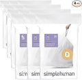 simplehuman Code Q 60 Count, Dispenser Pack Custom Fit Liners, Drawstring Trash by Simplehuman