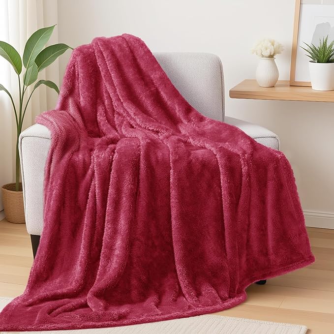 Exclusivo Mezcla Plush Fuzzy Fleece Throw Blanket Extra Large, Super Soft by ExclusivoMezcla