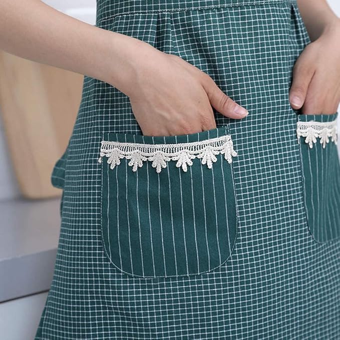 Cute Apron for Women with Pockets, Comfortable Kitchen Apron - Image 3