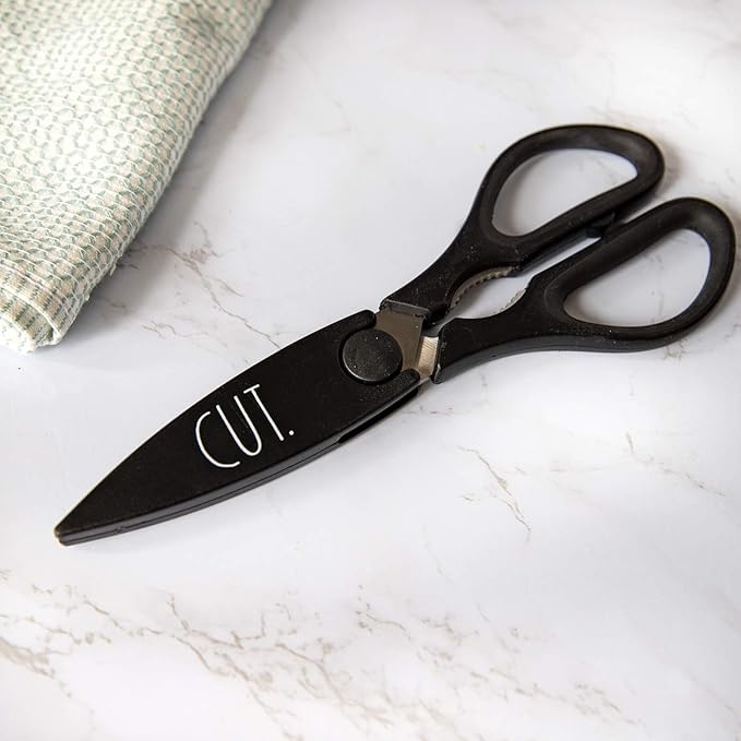 Rae Dunn Kitchen Scissors- Stainless Steel Kitchen Shears, Cooking Scissors - Image 3