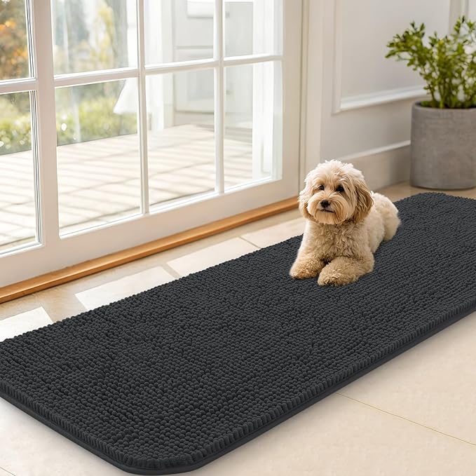 OLANLY Dog Door Mat for Muddy Paws 59x20, Absorbs Moisture and Dirt, Absorbent by OLANLY