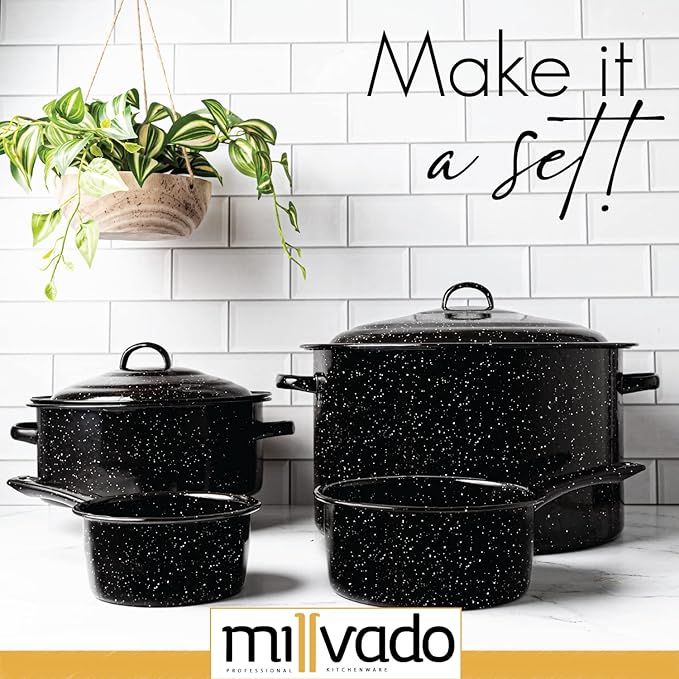 Millvado Granite 5 Qt Stockpot, Nonstick Soup Pot - Image 4