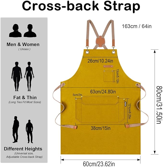 Genixart Chef Apron for Men Women - Image 5