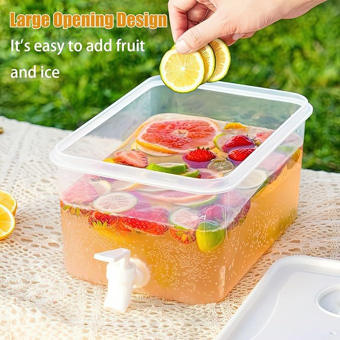 Beverage Drink Dispenser for Fridge, Plastic Beverage Dispenser - Image 3