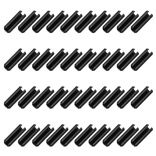MECCANIXITY 120Pcs Slotted Split Roll Pins 3/25 Inch Dia. 2/5 Inch Length 65Mn by MECCANIXITY