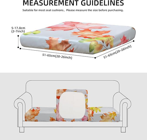 8Pcs Outdoor Cushion Covers, Patio Cushion Covers, Stretch Elastic Slipcovers - Image 2