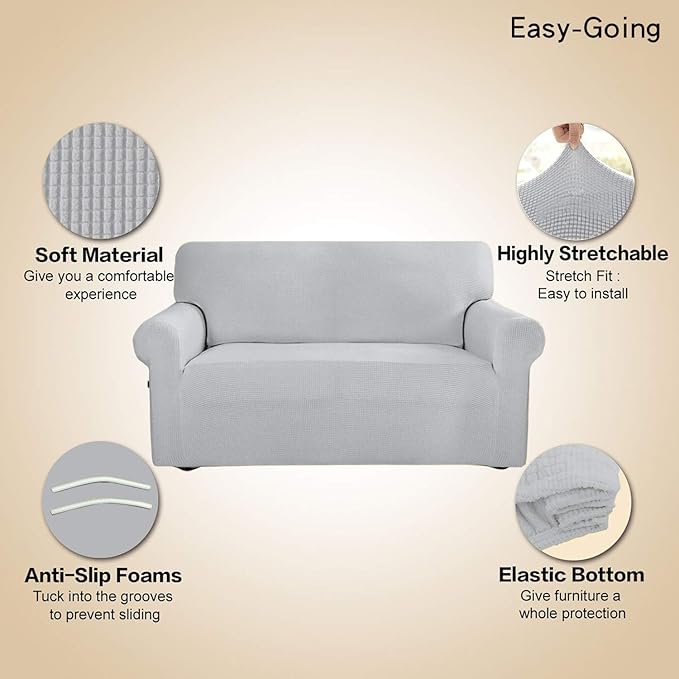 Easy-Going Stretch Sofa Slipcover 1-Piece Sofa Cover Furniture Protector Couch - Image 3