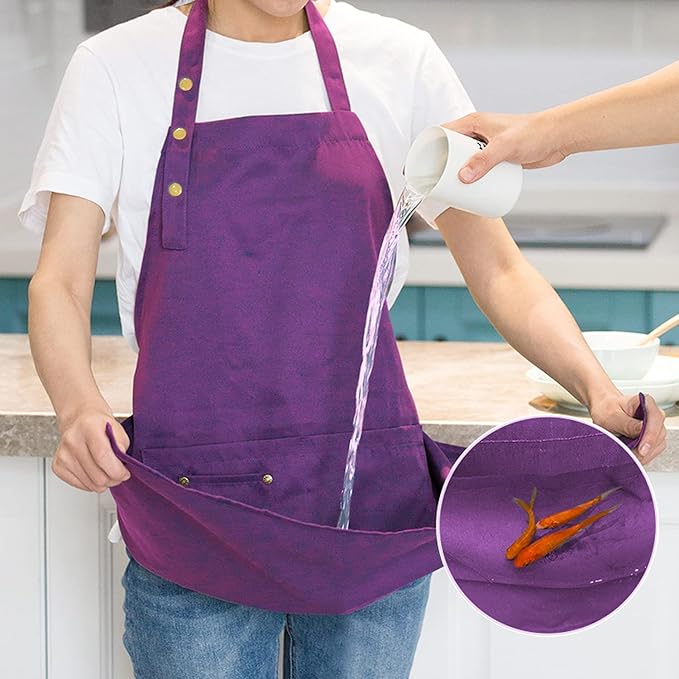 Art Aprons for Painting Pottery Ceramics, Mens Women Kitchen Cooking Aprons - Image 3