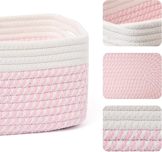MiniArk Small Storage Baskets for Organizing | Closet Organizer Bins | Shelf - Image 2