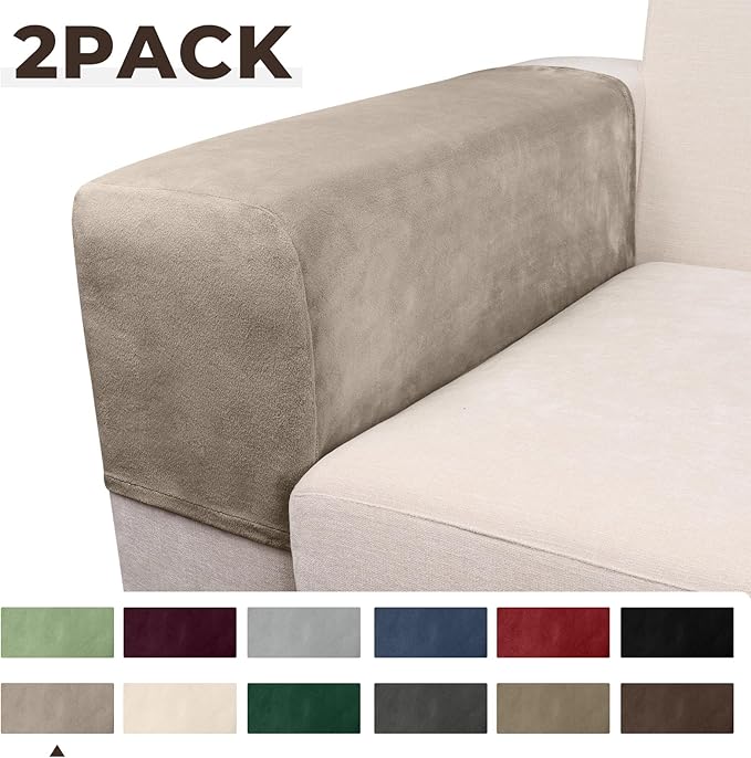 Couch Arm Covers 2 Pcs Sofa Armrest Covers Stretch Couch, Armrest Cover - Image 5