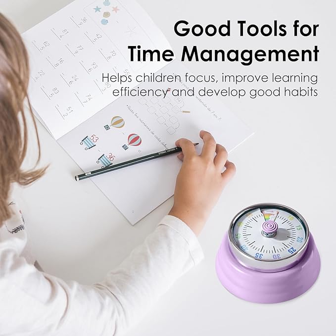 Visual Timer for Kids Rainbow Kitchen Timer - Image 3