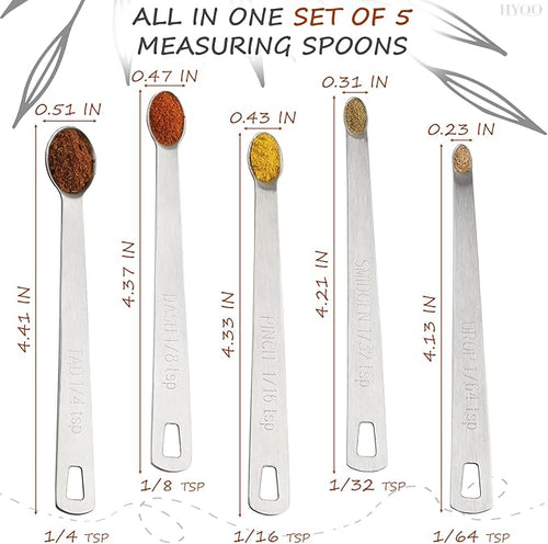 5 Pcs Mini Measuring Spoons Set - Image 2
