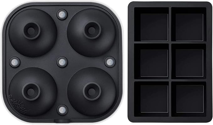 Samuelworld Large Silicone Premium Ice Trays, 2 Inches Big Ice Cube Tray & 2.5 - Image 2