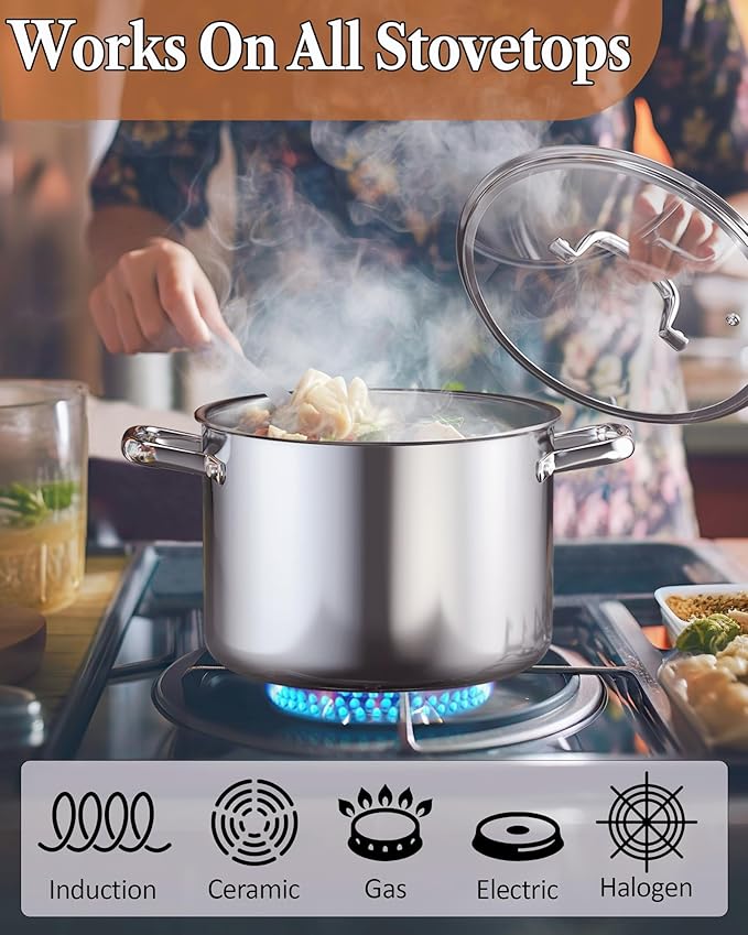 Cook N Home Stainless Steel Stockpot