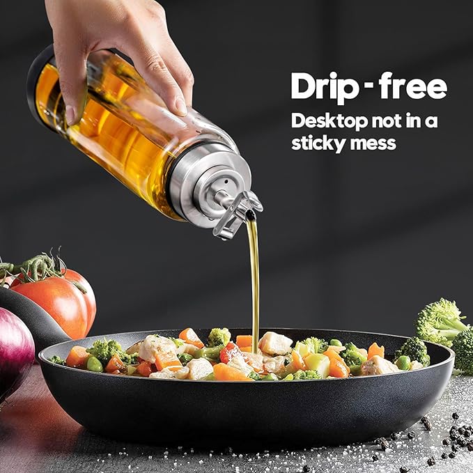 Glass Olive Oil Dispenser Bottle - Image 4