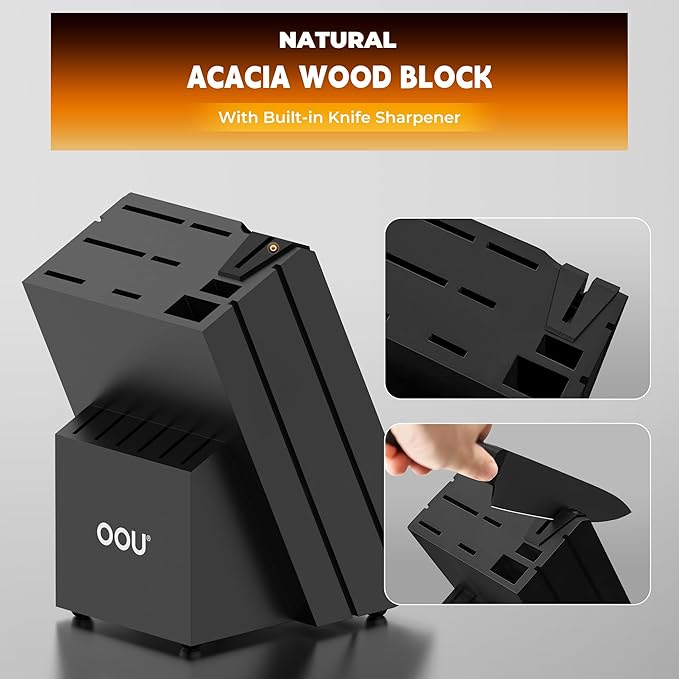 OOU Kitchen Knife Block Set - Image 7
