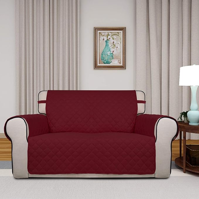 PureFit Reversible Quilted Sofa Cover, Water Resistant Slipcover Furniture - Image 2