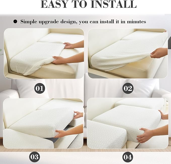 Sofa Covers Couch Covers for Sofa Pet Friendly Couch Cushion Covers Universal - Image 6