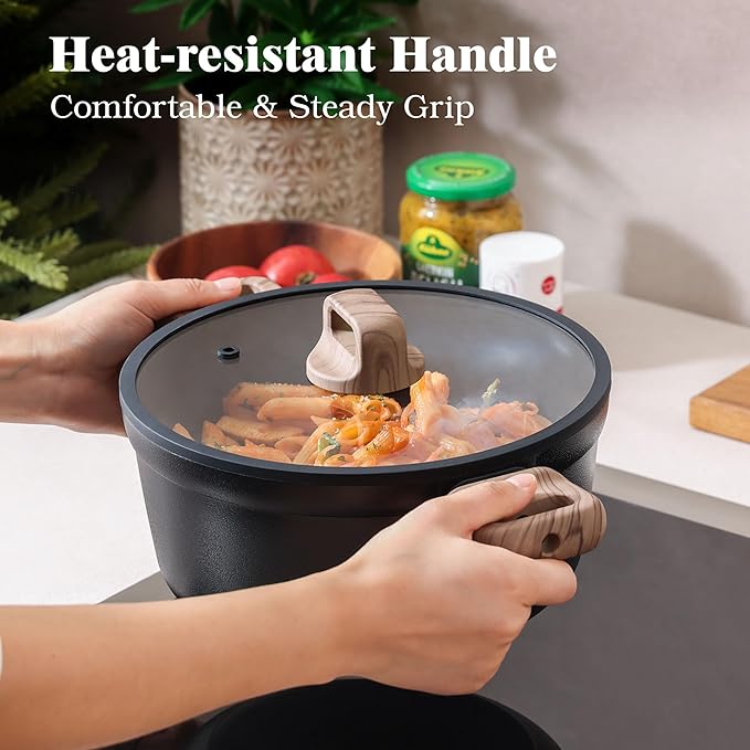 SENSARTE 20Pcs Nonstick Pots and Pans Set, Healthy Kitchen Cooking Set - Image 8