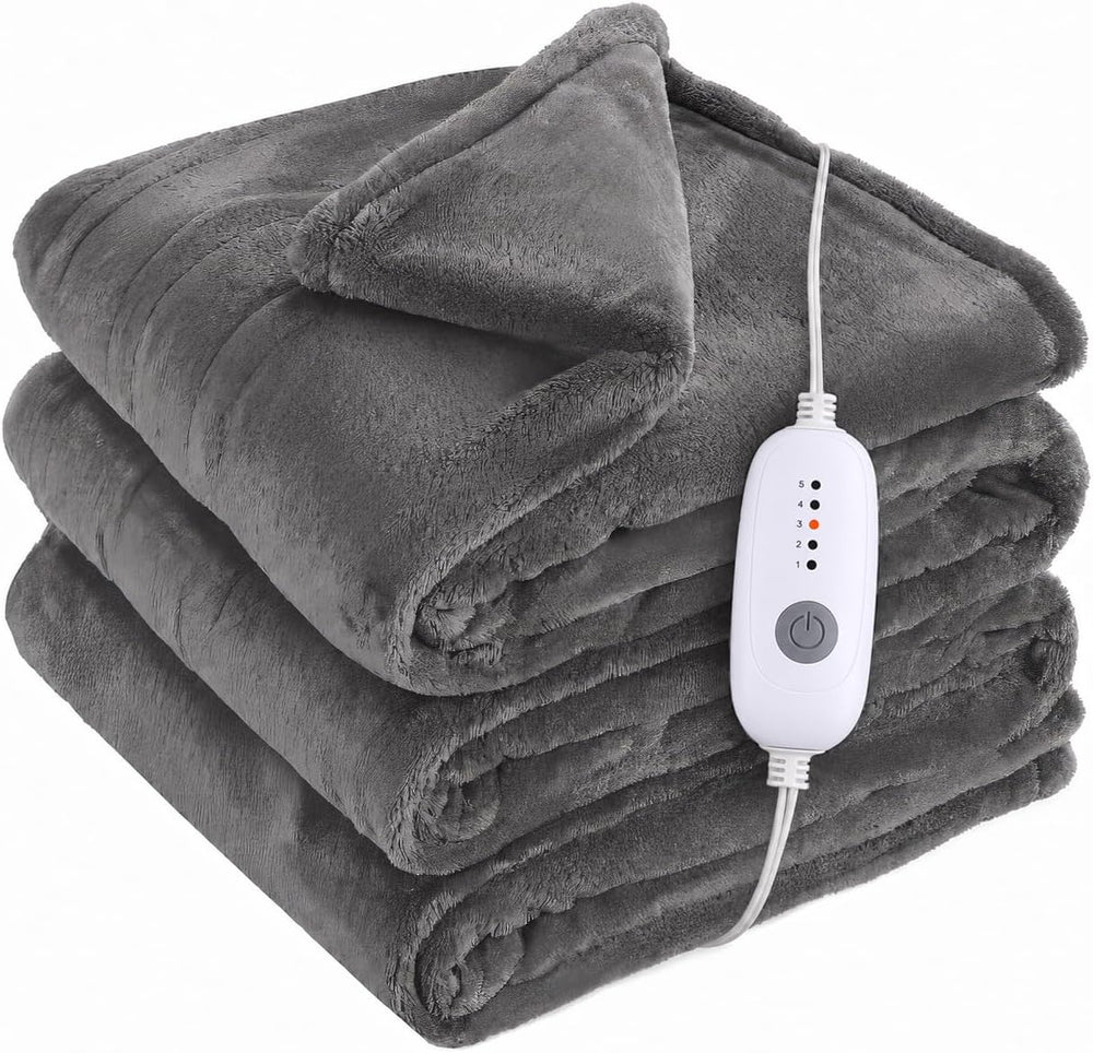 Electric Heated Blanket Full Size 72"x84",Fast Heating Throw, Soft ...
