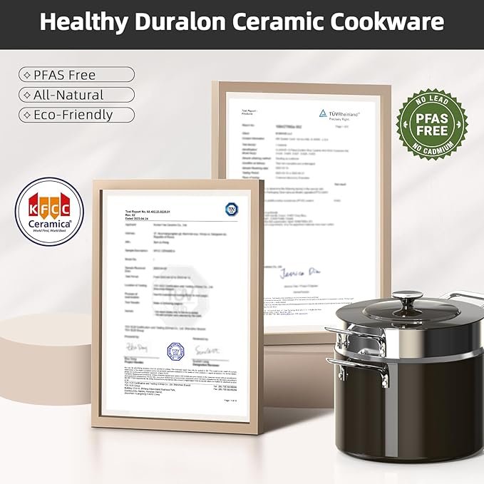 Nuwave Lux 13pc Forged Lightweight Cookware Set PFAS Free, Healthy G10 Duralon - Image 9