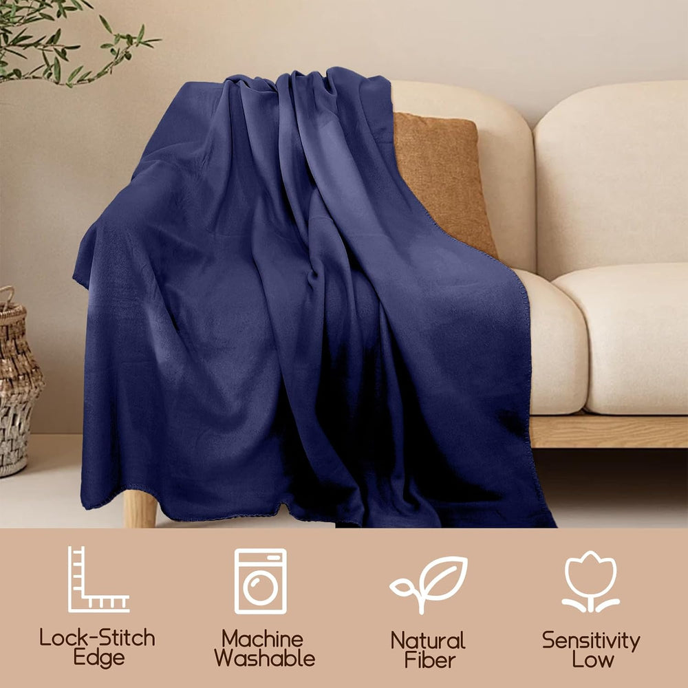 24 Pcs Fleece Blankets Bulk 60 x 50 in, Throw Blankets in Bulk for Wedding, L...