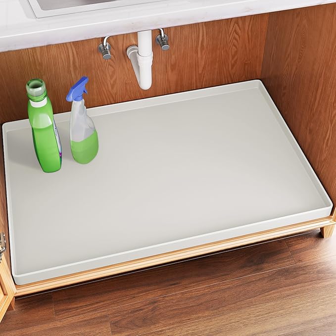 FLATO Waterproof Under Sink Mat 34" x 19" Shelf Liner by Unknown