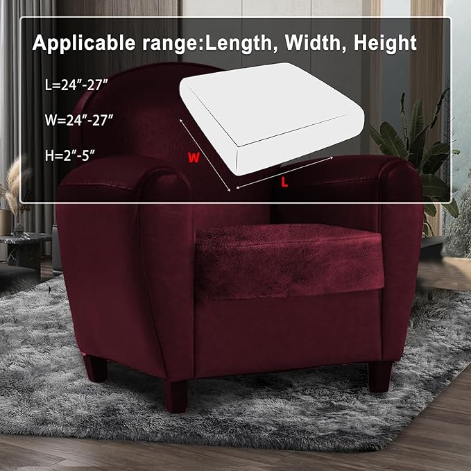Leather Look Couch Cushion Covers Sofa Seat Slipcovers Sets Couches Furniture - Image 3