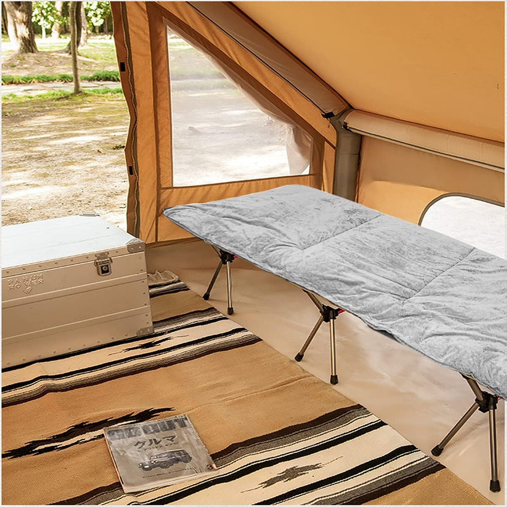 Thick Camping Sleeping Pad, Soft Comfortable Microfiber Camping Cot Pads for ...