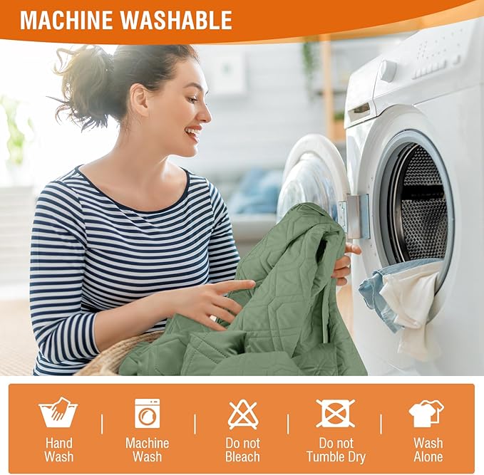 VANSOFY Waterproof Recliner Couch Covers, Sofa Covers Non-Slip 1-Piece Washable - Image 7