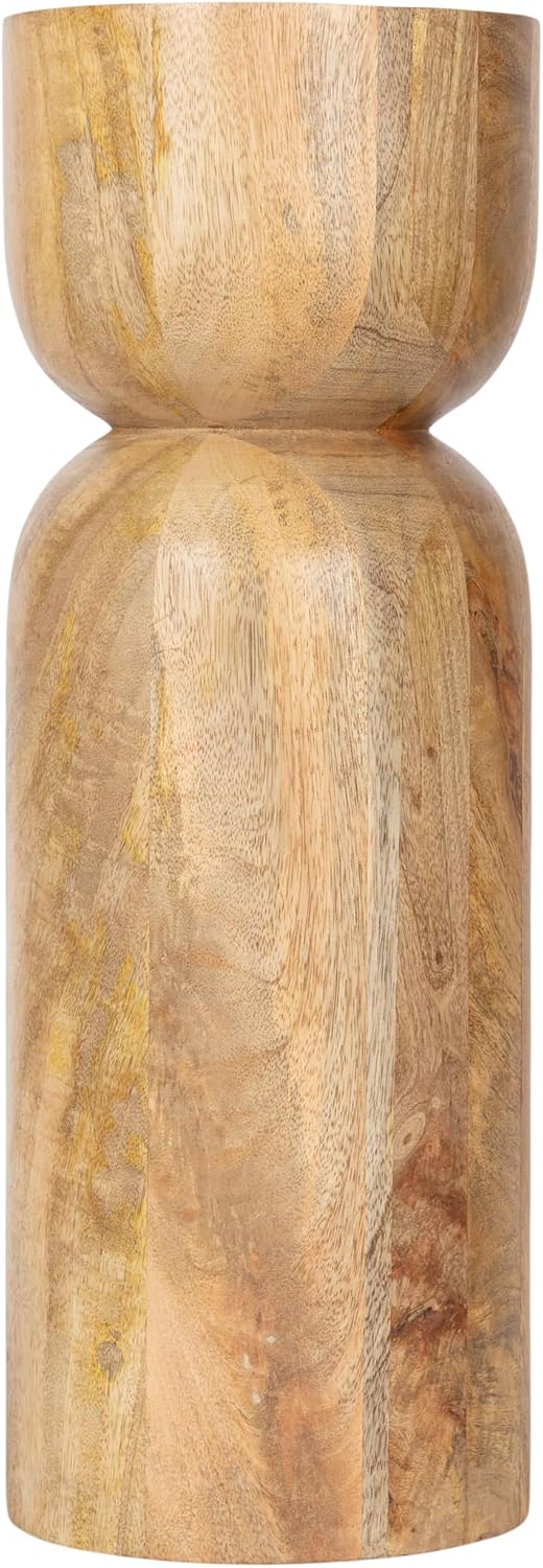 Kate and Laurel Teo Transitional Mango Wood Drink Table, 8 x 8 x 22, Natural ...