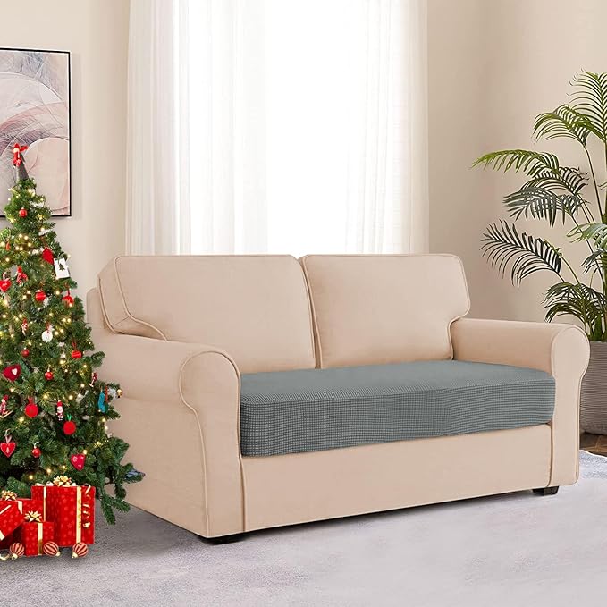 Couch Seat Cushion Covers, Stretch Sofa Cushion Protector Couch Cover - Image 2