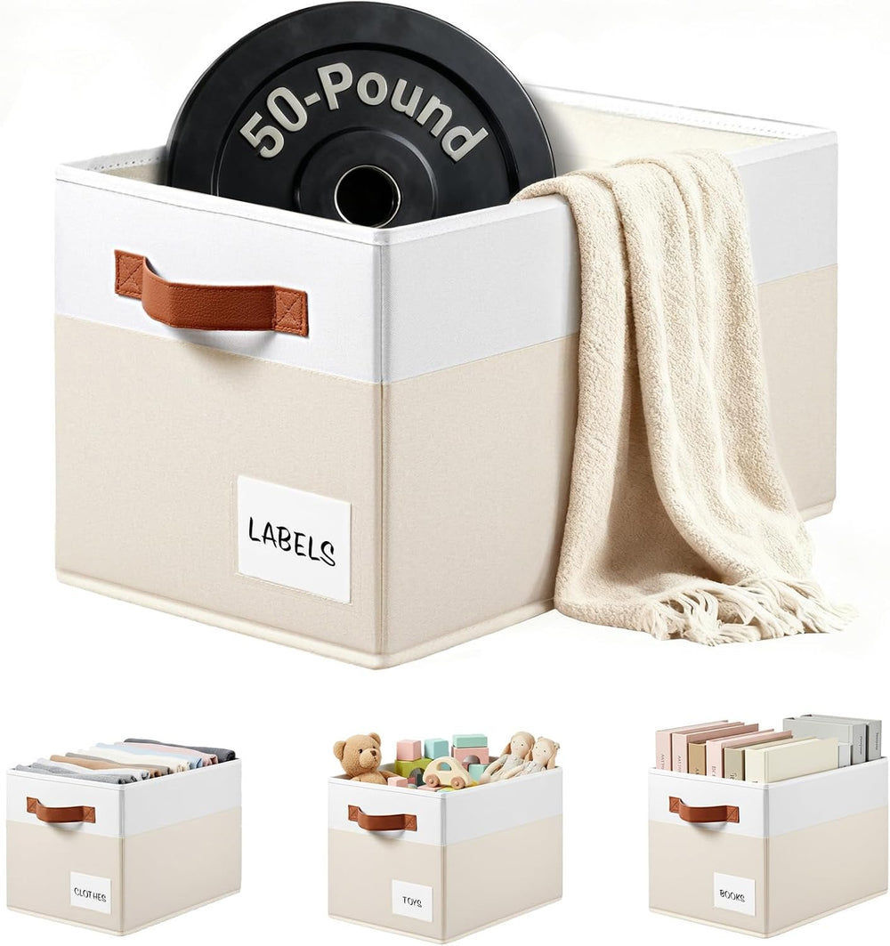 4 Pack Large Closet Storage Baskets