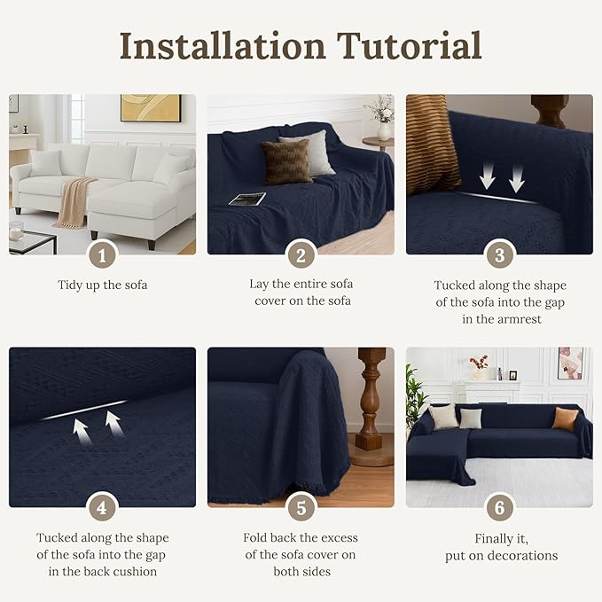 HOMERILLA Sectional Couch Covers - Image 6