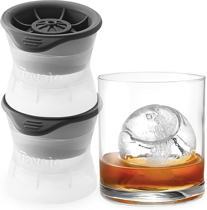 Tovolo Tennis Ice Cube Molds Pack of 2 Large Craft Ice Spheres by Tovolo
