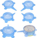 SLSON 6 Pack Pet Food Can Cover Stretchable 1 Fit 3 Universal Size Silicone Can by SLSON