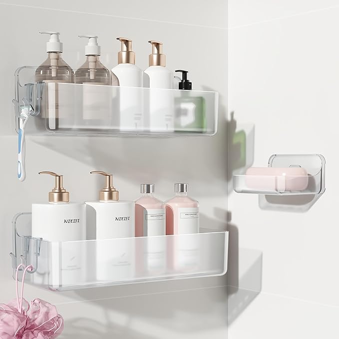 Nieifi Adhesive Wall Shelf, Shower Shelves, Shower Organizer by Nieifi