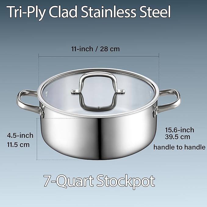 Cook N Home Stainless Steel Stockpot