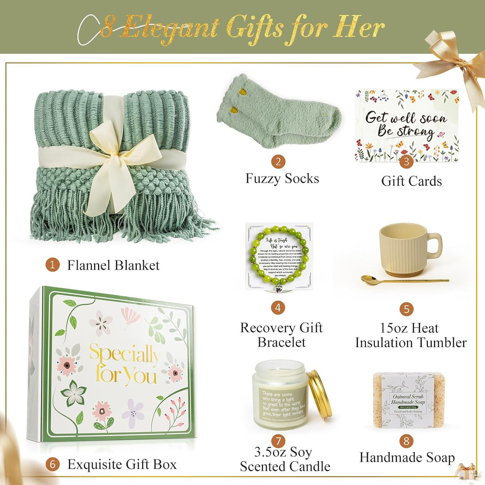 Get Well Soon Gift Baskets for Women, After Surgery Recovery Care Package for...