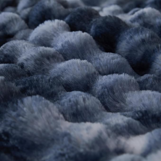 COOVA Faux Fur Throw Blanket for Couch, Cozy Soft and Fuzzy Plush Rabbit Fur - Image 5