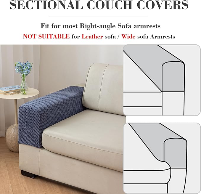 2Pcs Couch Arm Covers, Armrest Cover - Image 4