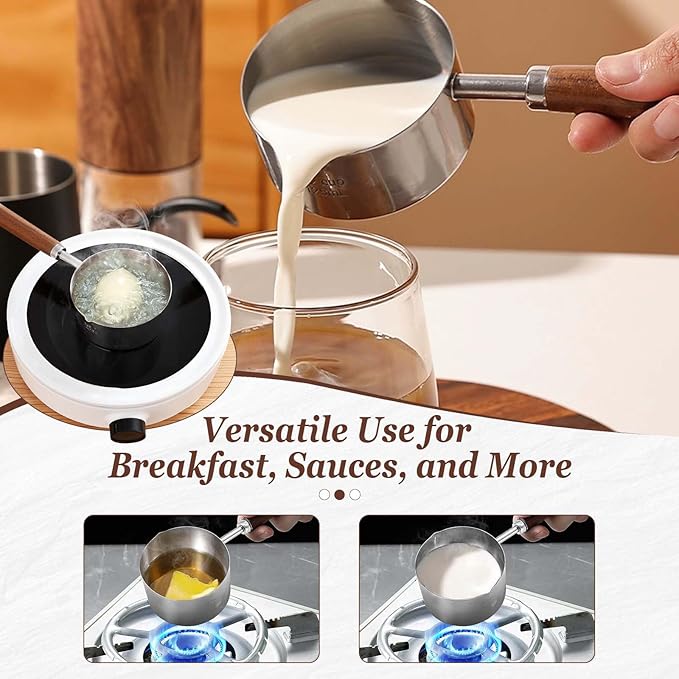 Mini Sauce Pan 250ml, Stainless Steel Butter Warmer - Image 3