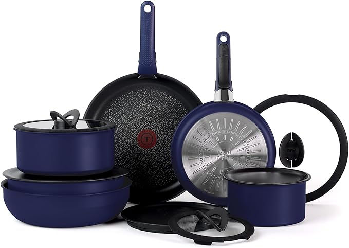 T-fal Ingenio Expertise Non Stick Cookware Set 14 Piece, Induction Oven Broiler by T-falbrand