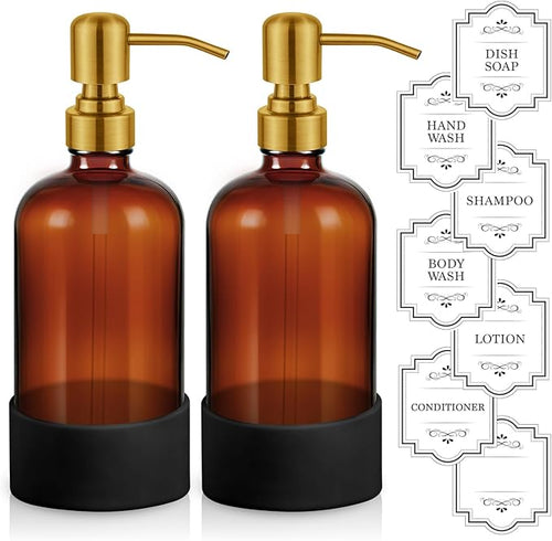 16 oz Hand and Dish Soap Dispenser Set by HomePicker