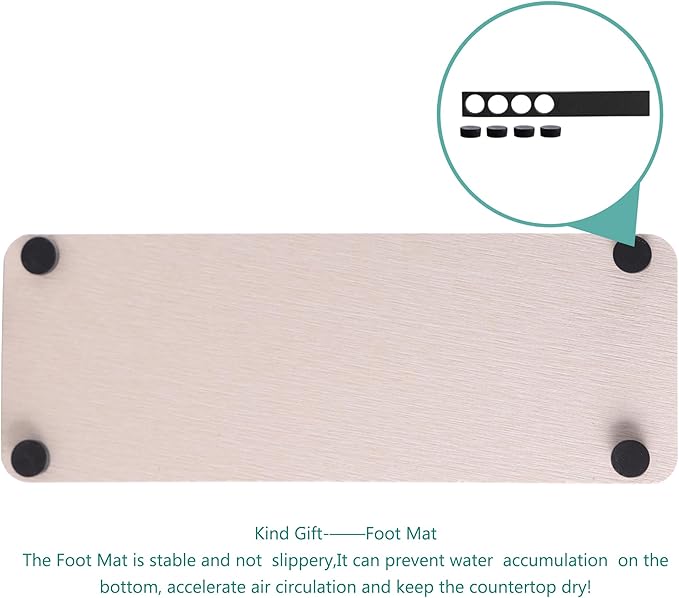 NiuYichee 2 Pcs Water Absorbing Stone Trays, Kitchen/Bathroom Sink Soap Dish - Image 6